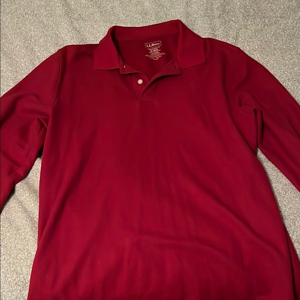 L.L. Bean Men's Red Long-sleeve